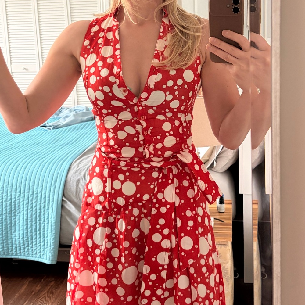 Zara polka dot dress